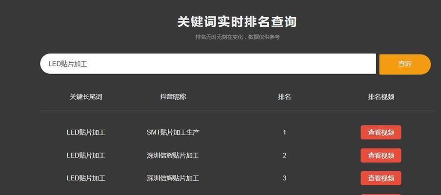 抖音通用关键词有哪些？
