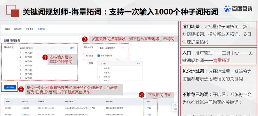 百度关键词创建的正确方法是什么？